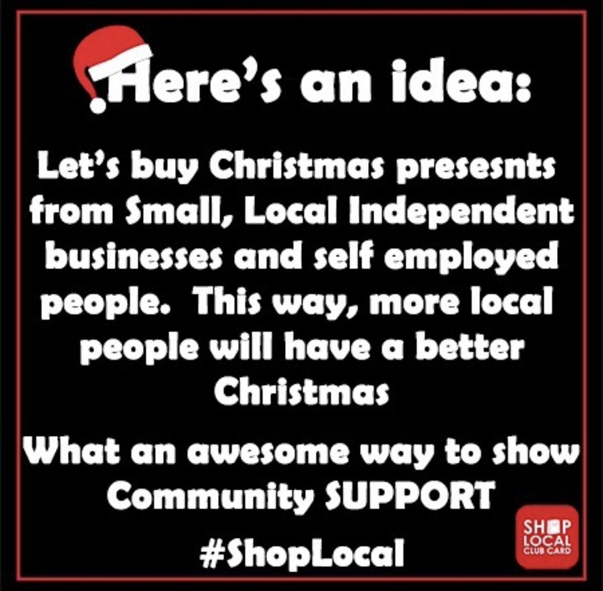 It’s arrived 🕺🏼🕺🏼 after the horrendous year our local indies have had, let’s #ShopLocal and show them the love, support and appreciation they deserve!!!  #SmallBusinessSaturday