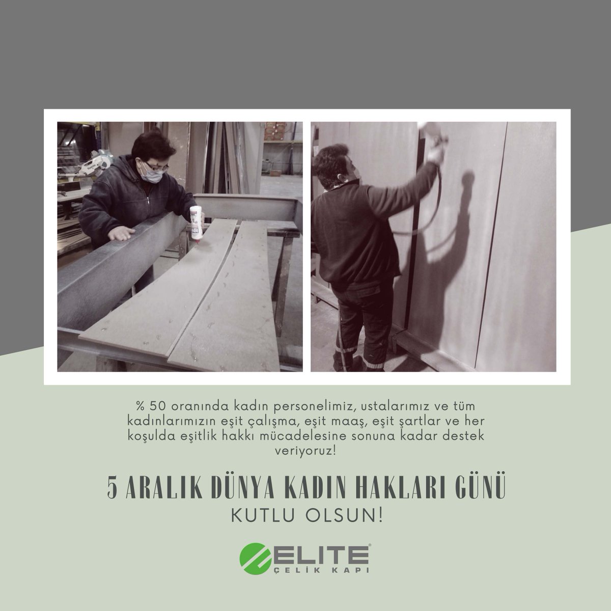 "Ey kahraman türk kadını, sen yerde sürüklenmeye değil, omuzlar üzerinde göklere yükselmeye layıksın"
Mustafa Kemal Atatürk
#5AralikDunyaKadinHaklariGunu ve kadınlara seçme seçilme hakkı verilişinin 82. yıl dönümü kutlu olsun
#elitecelikkapi #kadinhaklarigunu #kadin #kadınhakları