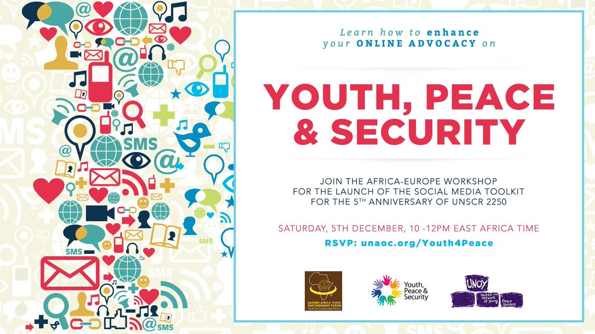 Happening now, its the launch of the social media toolkit that will help us celebrate #2250turns5. RSVP and join thr conversations now at: unaoc.org/youth4peace #SADCYOUTH <a href="/unoy_peace/">UNOY Peacebuilders</a> <a href="/AfPeacebuilding/">Alliance for Peacebuilding</a> <a href="/RonaldMagomo_/">🌏#PeaceIsPossible✌#IDWP</a> <a href="/peacedirect/">Peace Direct</a> <a href="/peacewebsafrika/">Webster Zambara</a>