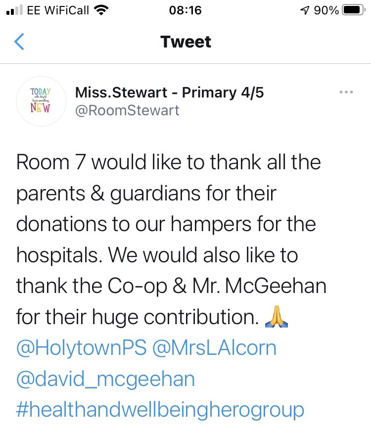 MrsLAlcorn's tweet photo. Will bring people together to ensure we look out for one and other when we need it most. #proudofourcommunity #proudtobepartofthiscommunity
@HolytownPS @HolytownNC https://t.co/X6Qox0nEYz
