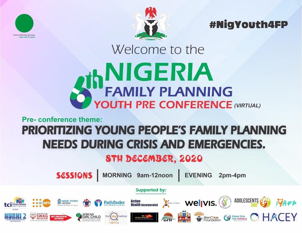 PowerInHerHand's tweet photo. We will be participating in the 6th Nigeria Family Planning Conference starting December 7th! Join @NFPConference to discuss the family planning agenda in the country.

Register to attend the youth pre-conference @fpyouthcon https://t.co/Iq8d5ssnPs #NigYouth4FP #NFPC2020 https://t.co/fhTZFGnBSH