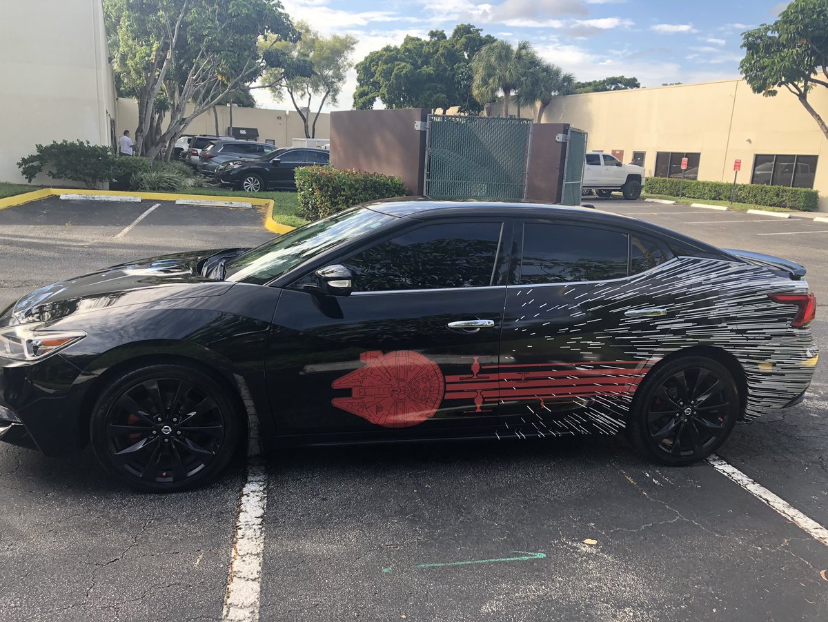 AnthonySampedro's tweet photo. The Vader hitting the streets clean #StarWars #DarthVader #DarkSide #Mandalorian #nissanmaxima https://t.co/zDEOMMCDSd