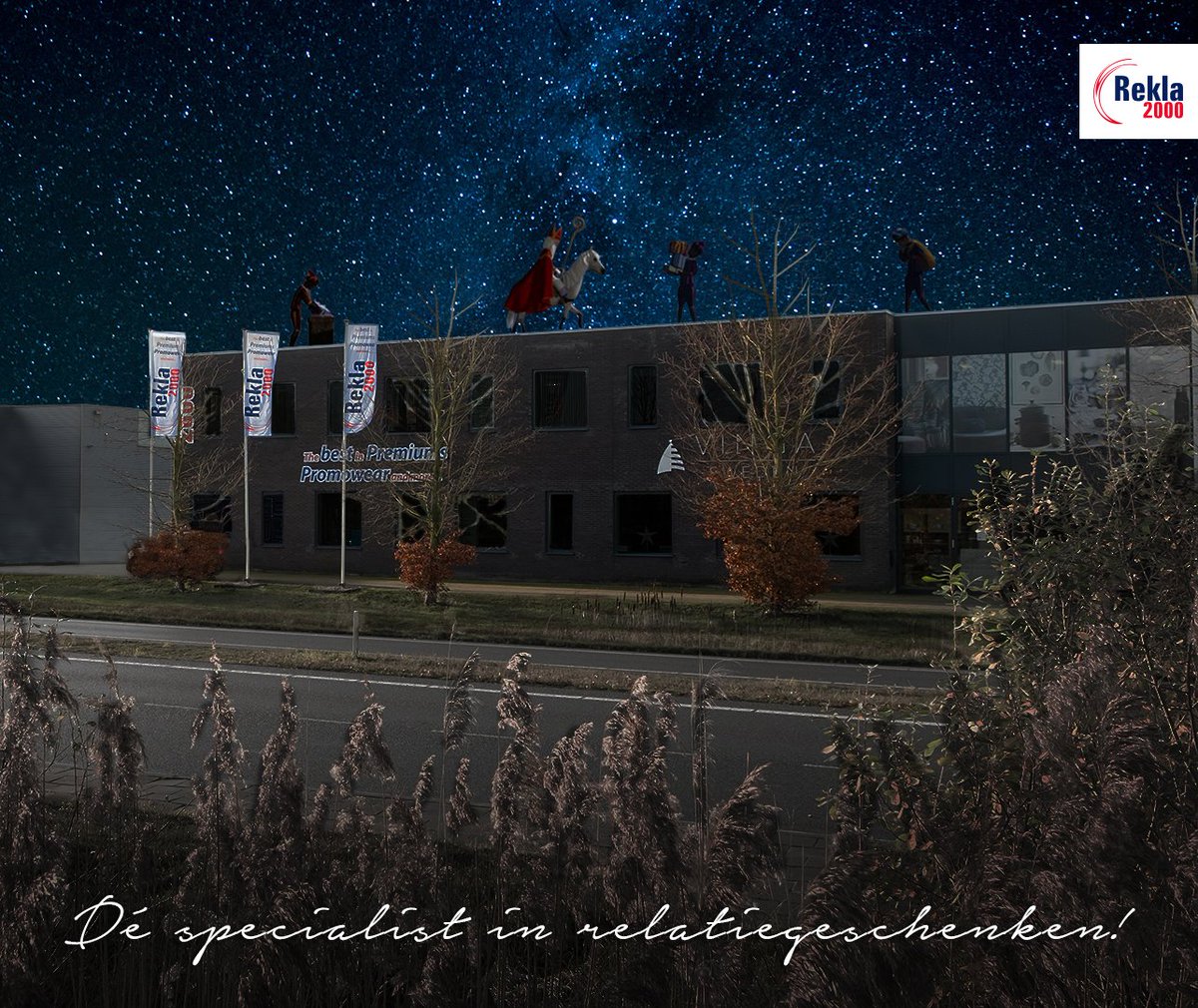 Toen wij vannacht nog lekker lagen te dromen,
is Sinterklaas samen met zijn Pieten,
stilletjes bij Rekla 2000 langsgekomen!

Wij wensen iedereen een fijne #Sinterklaasavond,
Team Rekla 2000 🎁