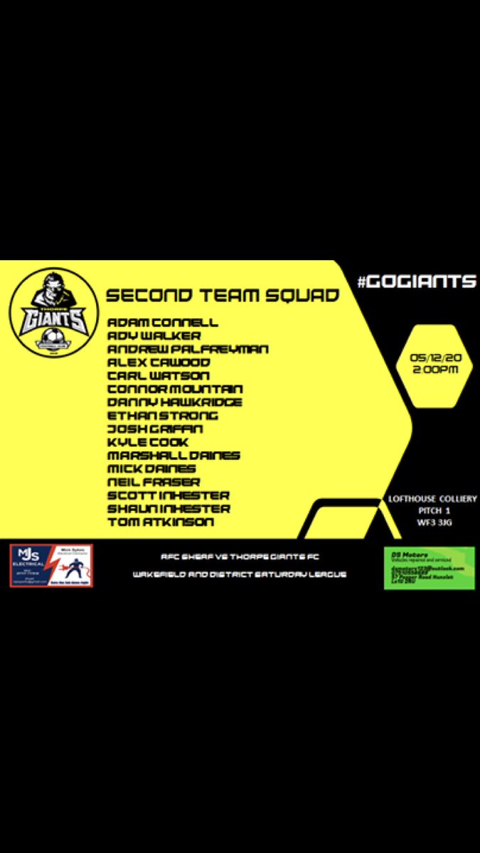 Thorpe Giants Res FC tweet media