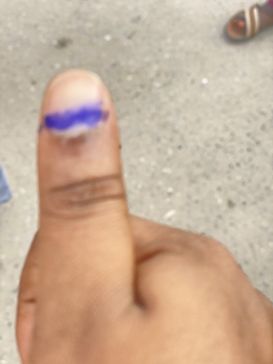 naomidgreatest's tweet photo. I just voted in the #KosofeByElection 
The turnout is really low. 
Please go out &amp; vote if you are registered. 
Please encourage a friend or relative registered to vote.
Help someone registered to vote watch their babies so they can go out to vote. 
Just do something, Please. https://t.co/99FOMPtdH2