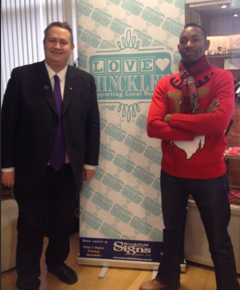 MathewHulbert's tweet photo. Over on Facebook I'm reminded of this pic, from seven years ago, of me with itv central weatherman @DesColeman, then a reporter with @politicseastmid, who came to #Hinckley to do a report on our work locally to promote #Fairtrade.
Quiz question: What TV soap did he used to be in? https://t.co/m3TMyC6J7q
