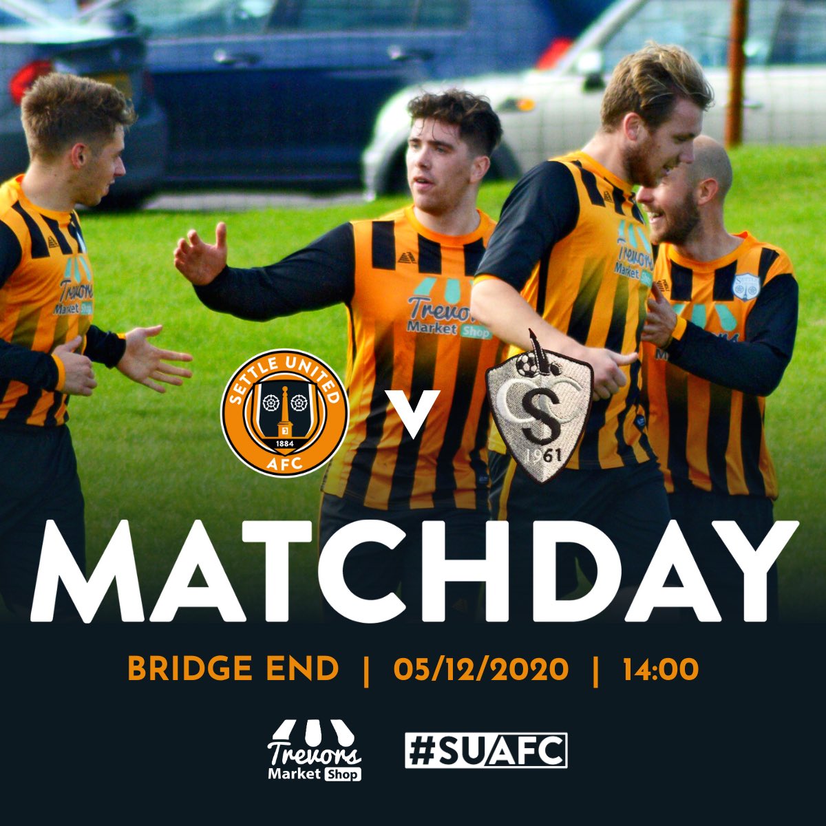 It’s #MatchDay - football is back! 

⚽️ #United 🆚 Cononley Sports
🏟 Bridge End, BD24 9JN
⌚️ KO 14:00

Spectators are welcome inline with tier 2 guidelines, the rule of six applies, so come along and enjoy some proper #grassroots footy!

#WeAreUnited #SUAFC ⚽️🖤🧡