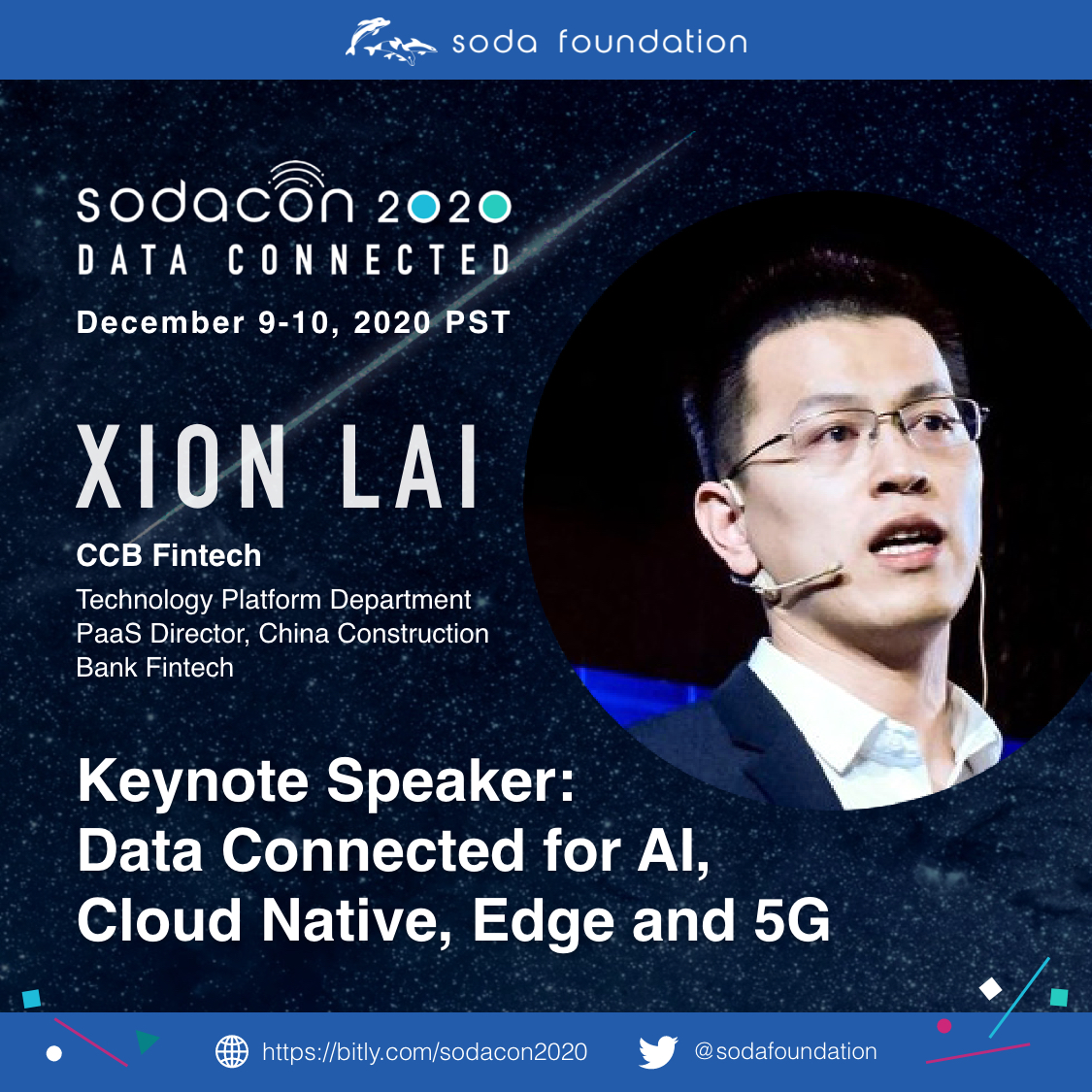 sodafoundation's tweet image. #sodacon2020 is a 2-day event. The first keynote of Day 2 will be delivered by Steven Tan, Kei Kusunoki, Junwei Liu, Xion Lai and Yousheng Wang.
What are the key trends for Data/Storage along with AI, Edge, Cloud &amp;amp; 5G? 
More: sodafoundation.io/events/sodacon…

#OneDataFramework