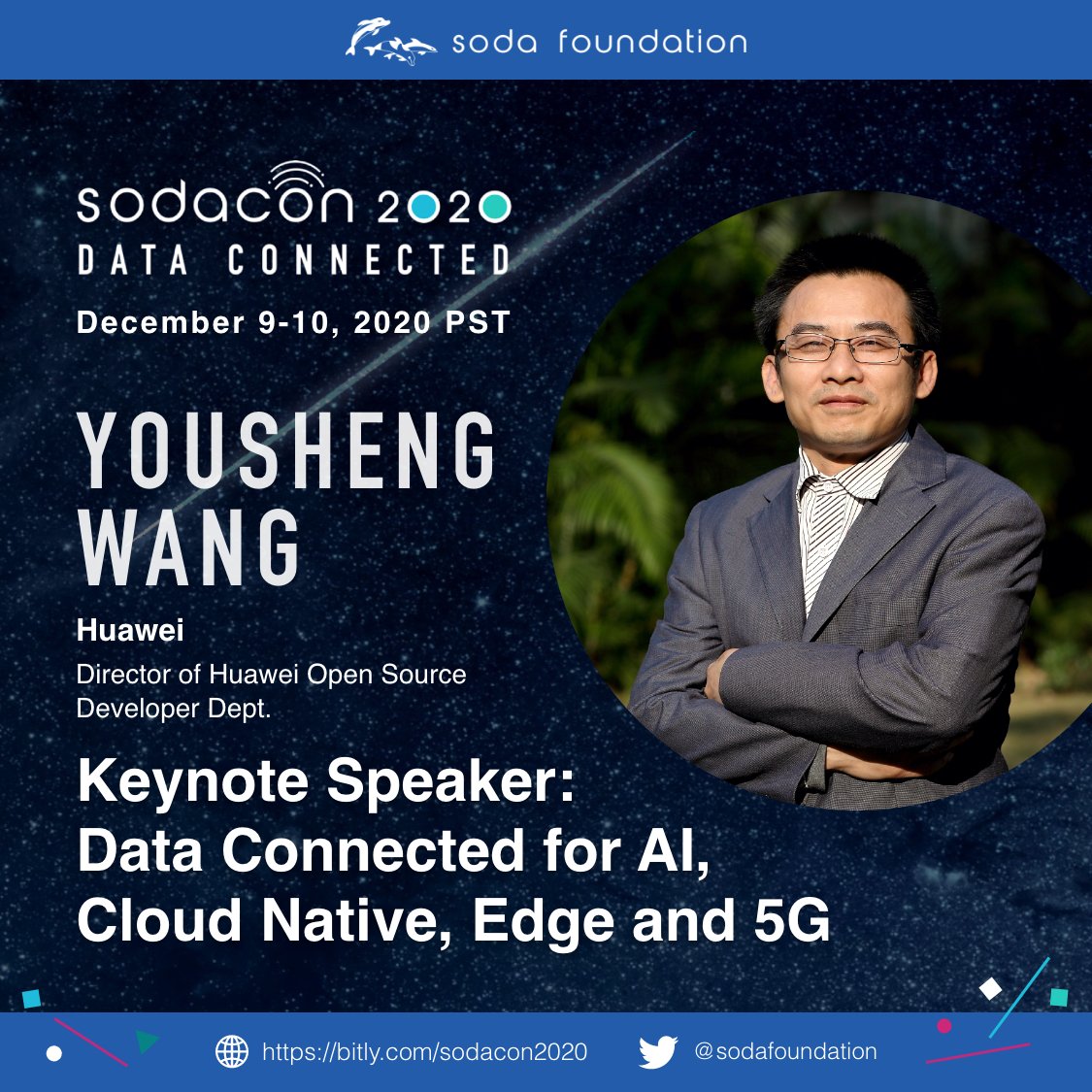 sodafoundation's tweet image. #sodacon2020 is a 2-day event. The first keynote of Day 2 will be delivered by Steven Tan, Kei Kusunoki, Junwei Liu, Xion Lai and Yousheng Wang.
What are the key trends for Data/Storage along with AI, Edge, Cloud &amp;amp; 5G? 
More: sodafoundation.io/events/sodacon…

#OneDataFramework