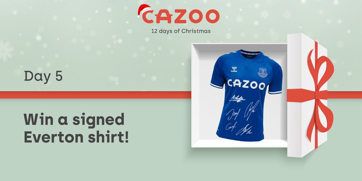 🎉 On the 5th day of Christmas, Cazoo gave to me… 🎉

A signed <a href="/Everton/">Everton</a> shirt!

To enter: 
RETWEET this post
FOLLOW <a href="/CazooUK/">Gara Tam Kỳ Auto - Xe ô tô cũ, xe tải cũ Quảng Nam</a> 

Competition closes at 9am on 06.12.20! T&amp;Cs Apply.

#Cazoomas #EFC