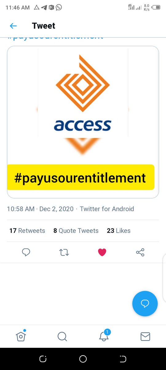 Marykin52390115's tweet photo. How can @myaccessbank declare that huge amount as profit and yet it was said that his loyal staff was the problem of the bank @HerbertOWigwe #payusourentitlement so that you can enjoy your huge success and profit @cenbank @breketeConnect @cnnbrk @SaharaReporters https://t.co/zWIYrmddjD
