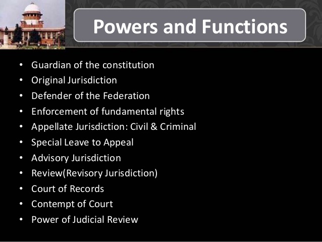 Of India Supreme Court Role Www Alhudapk What Are The Functions