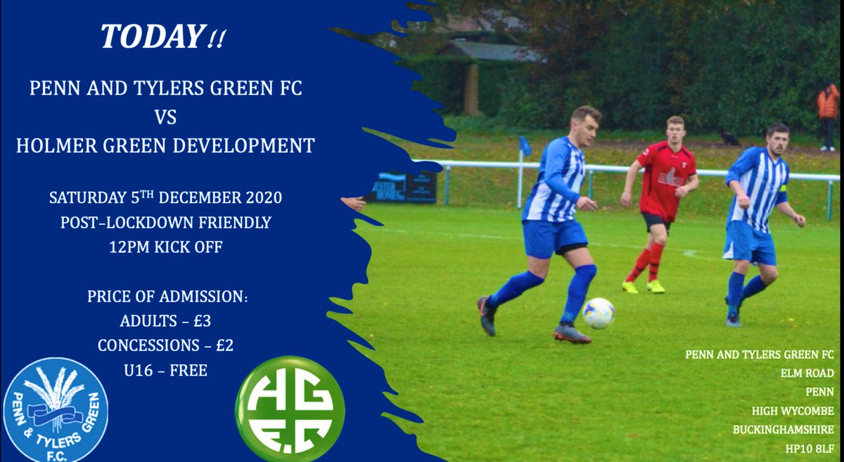 penntgfc's tweet photo. GAME DAY:

We host @HolmerGreenDevs in a Friendly match - 12pm kick off. 

All visitors are required to check in via NHS Covid-19 app and social distance. Unfortunately there will be no clubhouse/tea bar facilities. 

#WeArePenn #PTGFC 💙⚽️ https://t.co/qOV6xecKiU