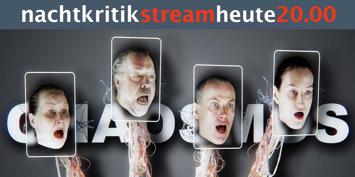 Experimentelles Musiktheater im #nachtkritikstream 🎻🥁🎺🎹 Filmpremiere um 20 Uhr (für 24h verfügbar) #Chaosmos von Marc Sinan | Tobias Rausch | Konrad Kästner mit <a href="/operwuppertal/">Oper Wuppertal</a> + <a href="/OperHalle/">Oper Halle</a> + #theaterbremen + #NoOperas. 👉 Alle Infos hier: nachtkritik.de/index.php?opti…