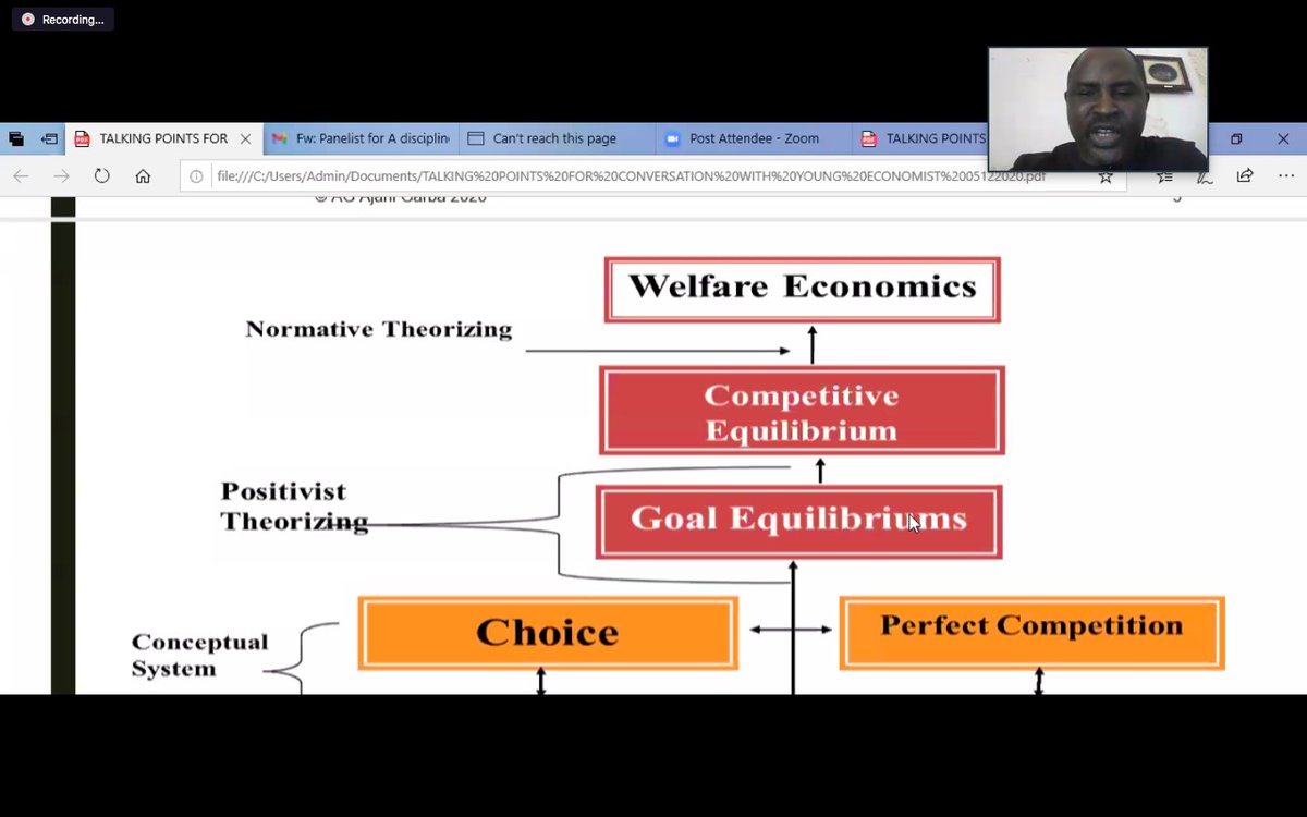 According to Prof Garba you need to rethink the foundation in order to correct instabilities, greed, and social vices perpetuated by mainstream economics. He is proposing 'Theonomics"  @exploringecon