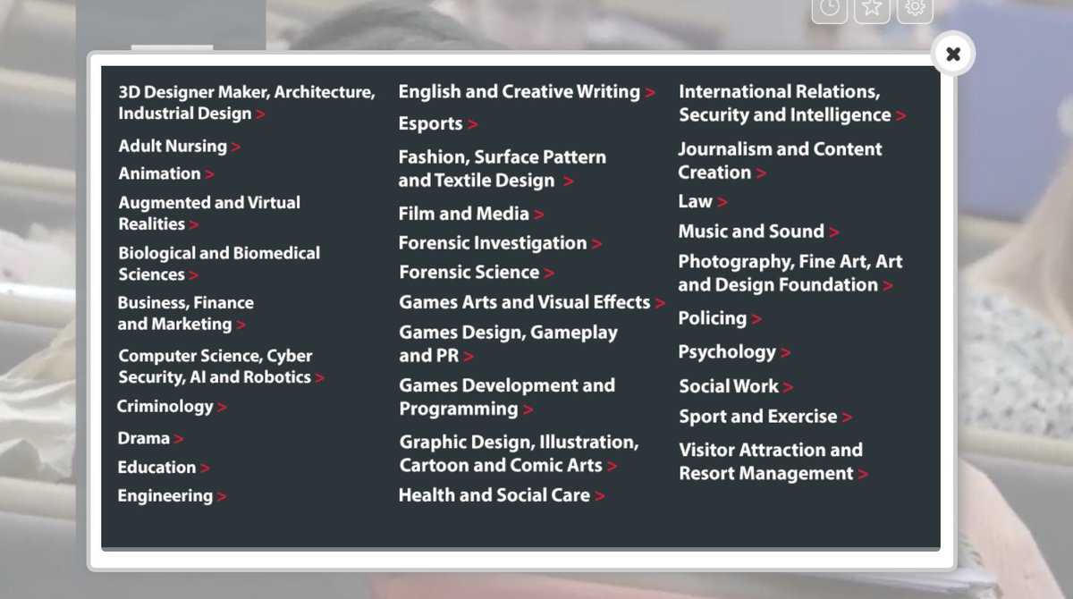 UniofStaffs's tweet photo. We have a wide range of subjects here at staffs. Tune into our open day talks starting at 09:30 AM
#StaffsOpenDay #StaffsVirtualOpenDay #ProudToBeStaffs https://t.co/Eh8m5tYBQO