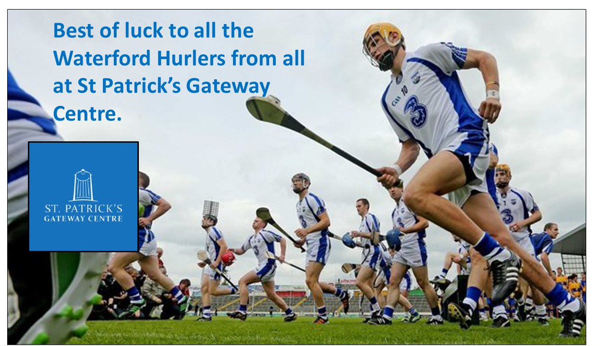 StPatrickgate's tweet image. Everyone at St Patrick's Gateway Centre would like to wish the best of luck to the Waterford Senior Hurling 2020 in the All-Ireland Final.