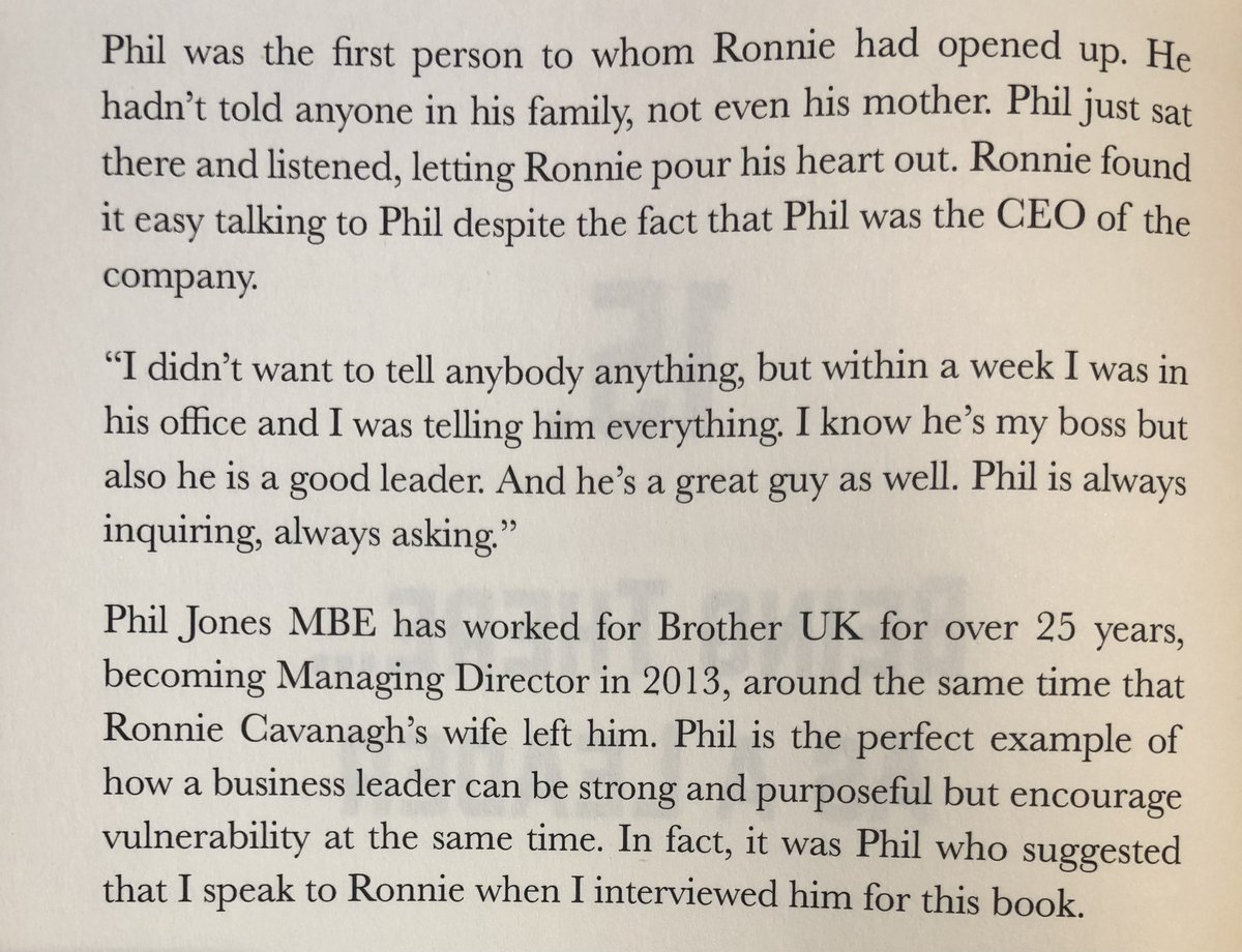 Reading  #JustAsk written by  @AndyLopata over coffee. Just got to the bit where Andy covers a story from a colleague. I can recall the hours we spent talking things through. It was difficult at first for Ronnie but we covered the ground, credit to him. 1/2
