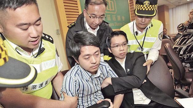 5. His public service caught my attention in 2014, when he discovered an instance of the pro-Beijing camp trying to misuse funds. He staged a sit-in with colleagues in the municipal body that ended with his arrest after a clash with security guards.