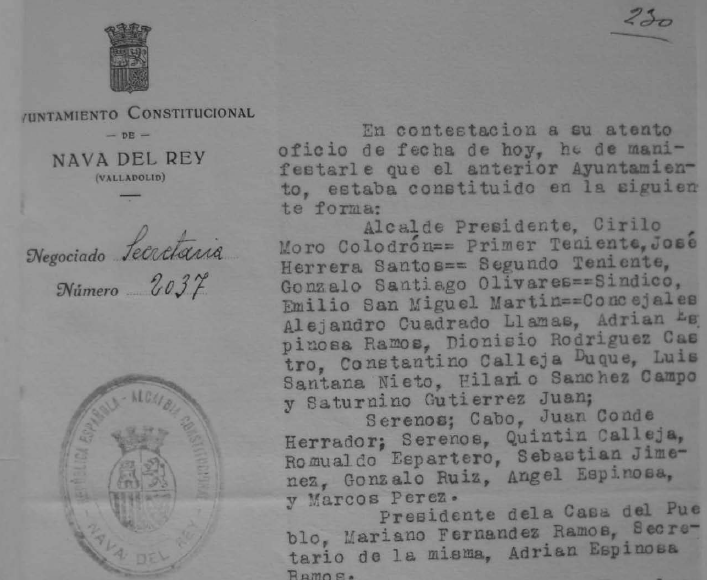 MoroCirilo's tweet photo. Composición del Ayuntamiento Constitucional de Nava en julio de 1936. Tras el golpe, solo los elementos derechistas salieron indemnes, el resto asesinados o en el mejor de los casos encarcelados. https://t.co/xfeUUdIwZ9