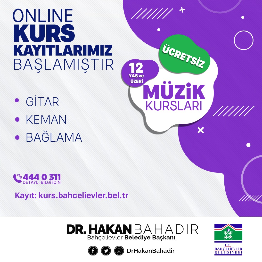 BahcelievlerBel's tweet photo. ONLİNE ÜCRETSİZ KURS KAYITLARIMIZ DEVAM EDİYOR ! 📢

📮Başvuru için : https://t.co/33DekNuZJC

☎️ Detaylı bilgi için : 444 0 311 https://t.co/Saar5zGwff