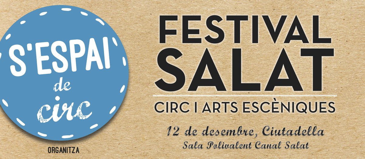 SEspaiDeCirc's tweet photo. 🔵Torna el FESTIVAL SALAT!🔵
Perquè no volem que la cultura s'aturi!
+info a https://t.co/DMXF8b2sKw
🩰🎼🎪🤸‍♂️

#LaCulturaAlTeuCostat
#agenda #agendamenorca #agendacultural #culturasegura #circ #dansa #musica #menorca #sespaidecirc #EspaiDeCirc https://t.co/ETx8o8qzeG