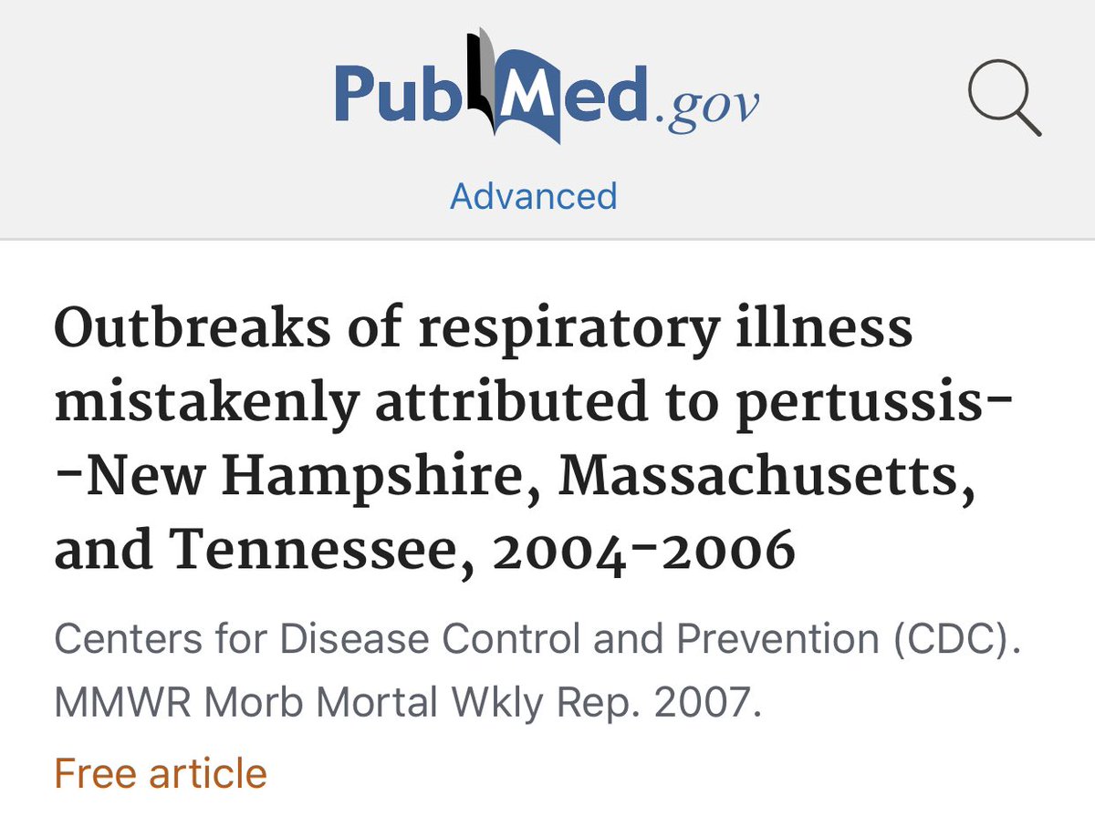 7/ In fact, the retraction request mentions a historical false “outbreak of a respiratory illness” back in 2004-2006 due to faulty PCR application  https://pubmed.ncbi.nlm.nih.gov/17717512/&nbsp;