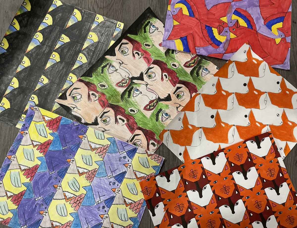 Making the connections between math and art... plotting coordinates and tessellations... <a href="/fairwindps/">Fairwind Senior P.S.</a>