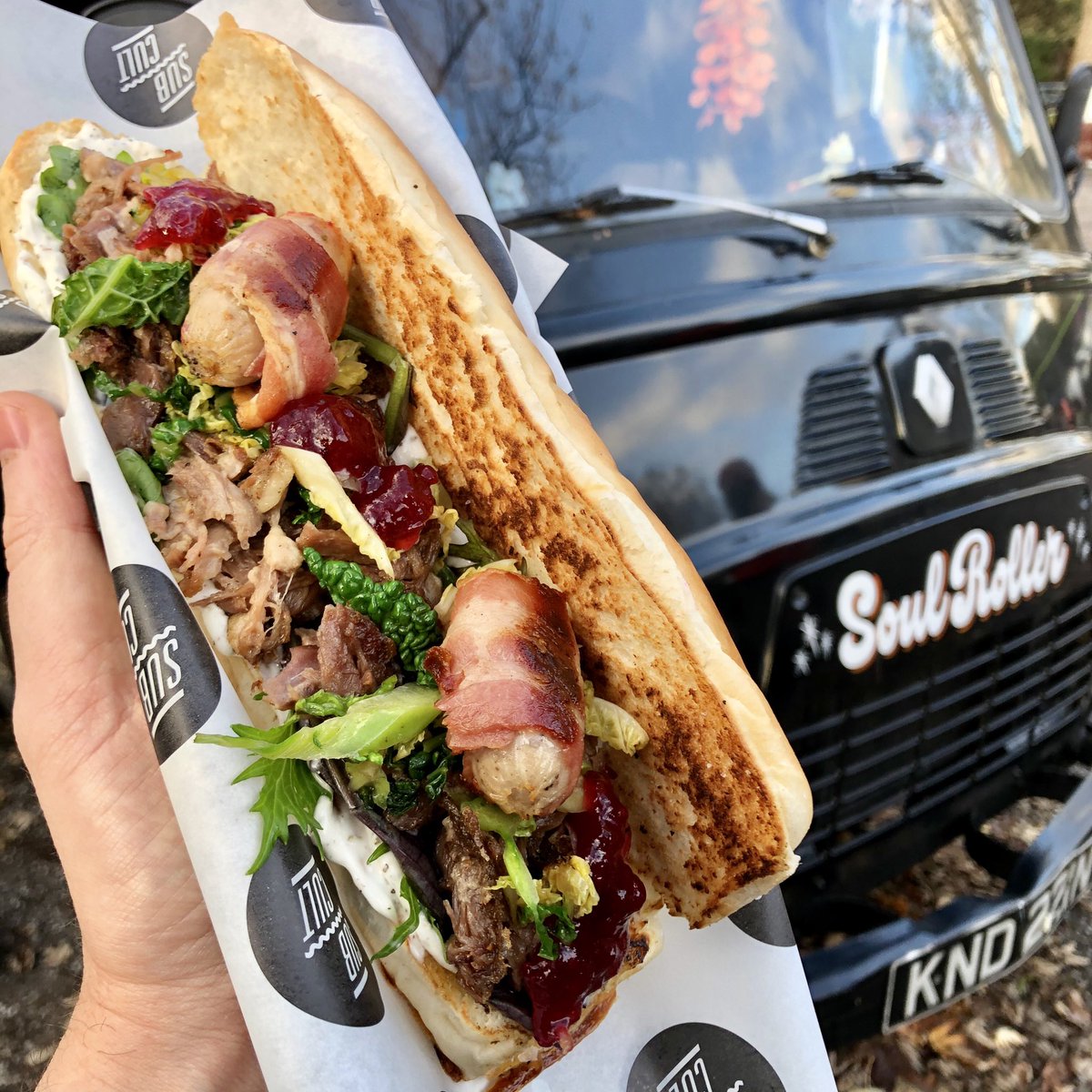Sub Cult ™️ (@subcultsubs) on Twitter photo Our Christmas special - ‘The Christmas Quacker’. Available <a href="/BrockleyMarket/">Brockley Market</a> today, 12th + 19th. Dig these seasonal vibes: Confit Duck, pigs in blankets, orange & cranberry sauce, roast chestnuts, Savoy cabbage and sage mayo! 💥 Our Christmas special - ‘The Christmas Quacker’. Available <a href="/BrockleyMarket/">Brockley Market</a> today, 12th + 19th. Dig these seasonal vibes: Confit Duck, pigs in blankets, orange & cranberry sauce, roast chestnuts, Savoy cabbage and sage mayo! 💥