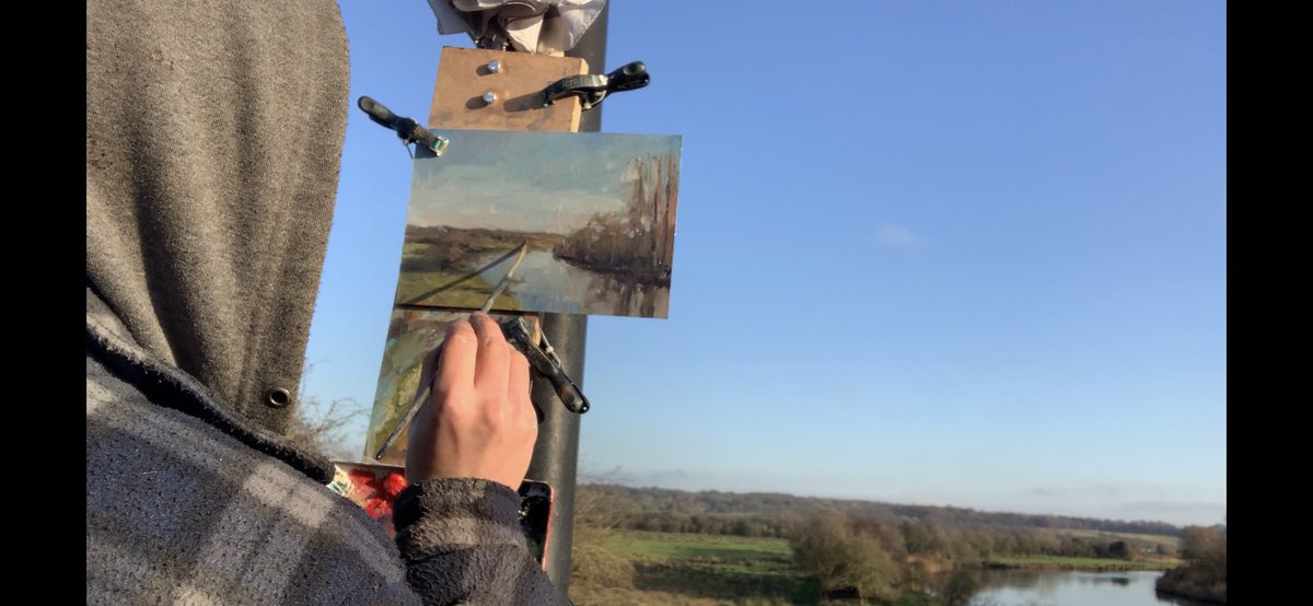 Sunlight at last ! Plenty of painting and video filming done today 👍 #art #oilpainting #pleinairpainting #pleinair