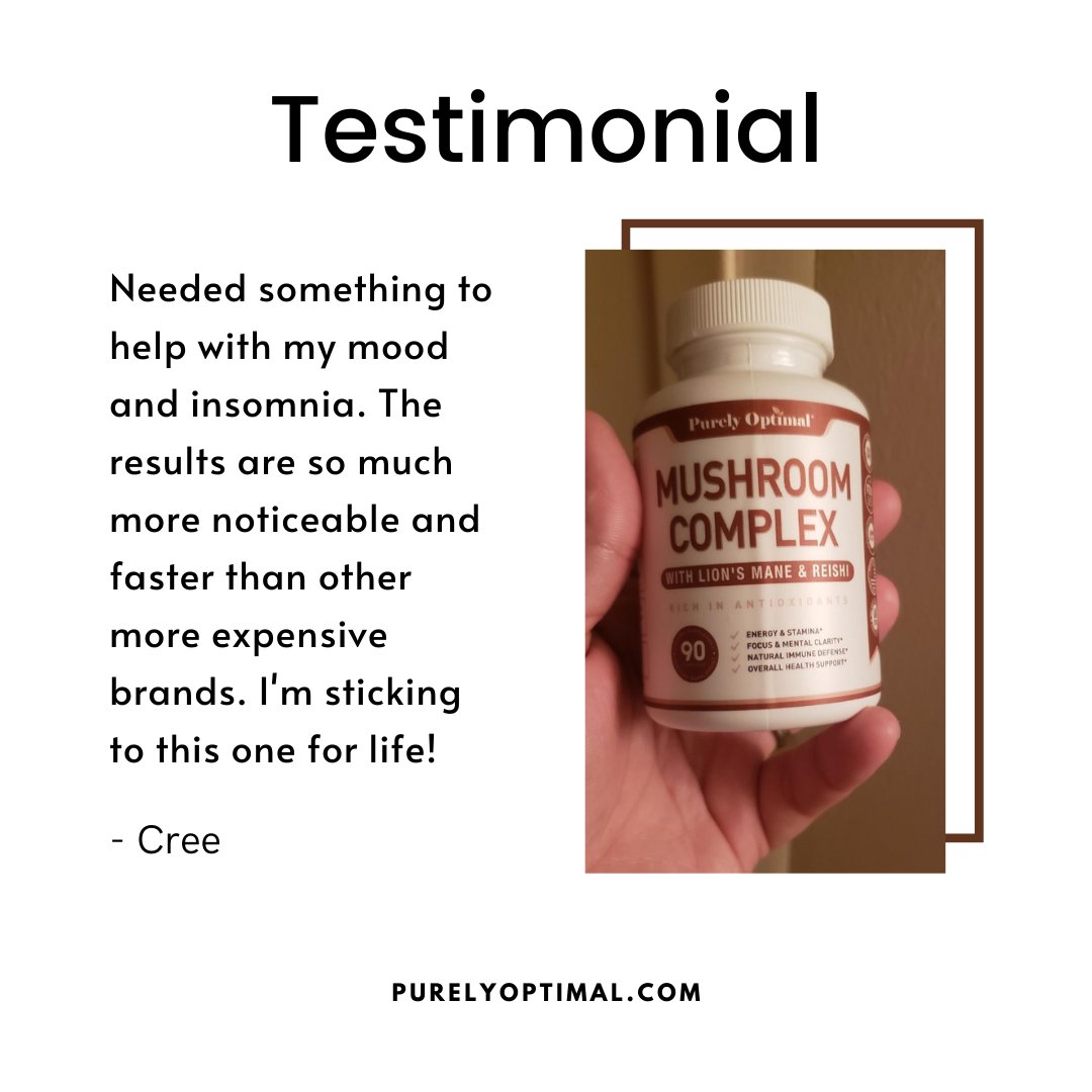 PurelyOptimal's tweet photo. The busy holiday season need not be crazy!

With so many things that will require your attention, focus &amp; energy, it could be hard to find the balance.

Let Mushroom Complex help improve your:
✔️ Focus 
✔️ Mental clarity
✔️ Energy &amp; stamina

Visit: https://t.co/EScrMLPo3G https://t.co/py4lUKXTlq