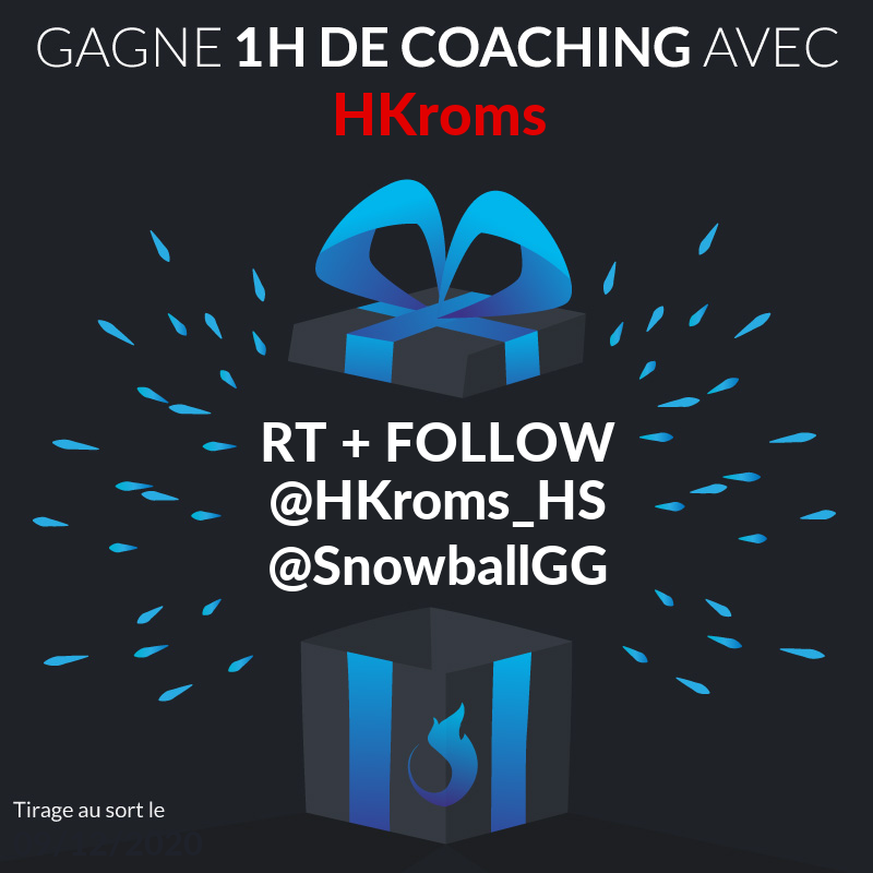 #CONCOURS 🎁
Je vous fais gagner 1 heure de coaching Hearthstone avec moi via la plateforme snowball.gg !

Pour participer :
➡️ #RT ce tweet
➡️ #Follow <a href="/HKroms_HS/">Nawe</a> + <a href="/SnowballGG/">snowball</a>
✅ Tirage au sort le 09/12/2020 !

Bonne chance à tous :)  #esport #coaching