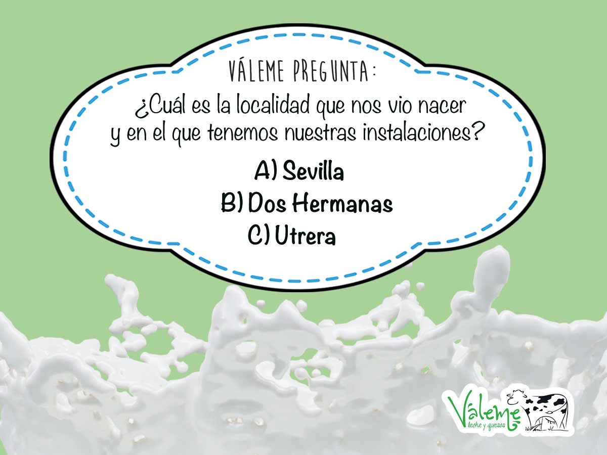 Hoy queremos poner a prueba vuestros conocimientos sobre la localidad que nos vio nacer ¿Sabréis la respuesta? 

#LecheVáleme #Sabor