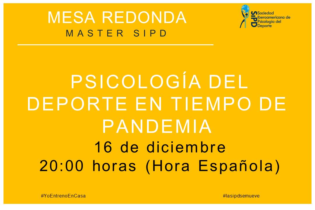 Muy felices de poder dar forma a las iniciativas que salen de los estudiantes del #mastersipd
Nuevo evento en la agenda!
#mesaredonda #psicologiadeporte #lasipdsemueve