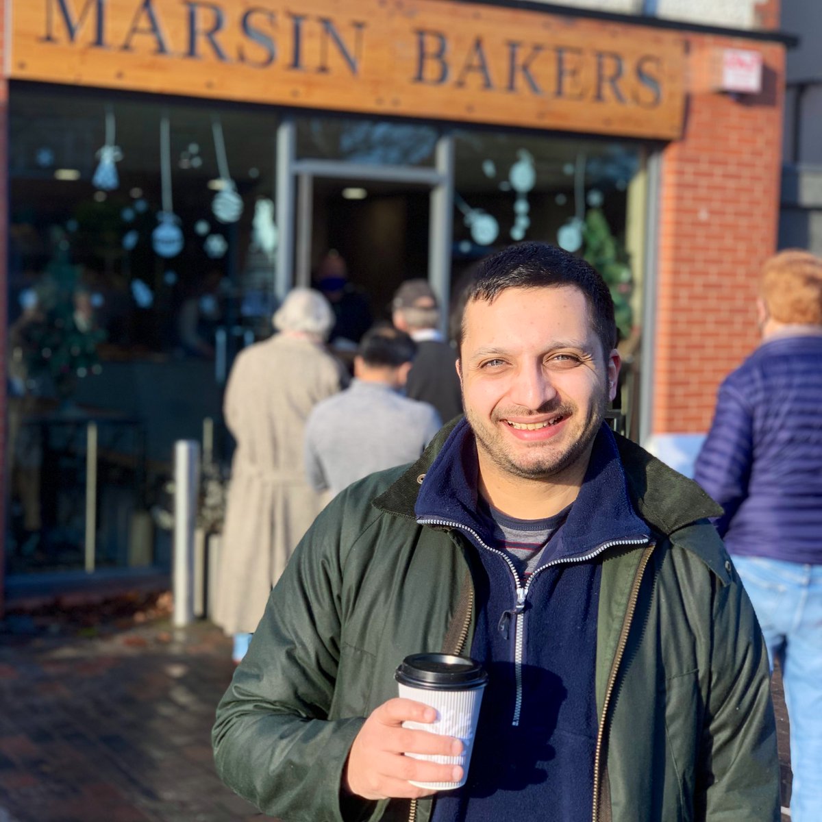  #SmallBusinessSaturday   is here! Today I’ll be out supporting small businesses all across our community. Remember, think local, shop local. Let’s hope I get some Christmas shopping done too! But first a coffee to go from one of my favourite bakeries 