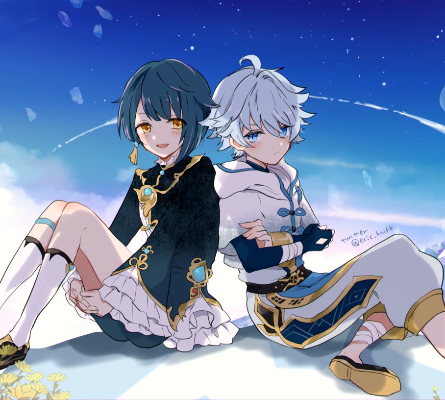 カプチーノ 原神イラスト 行秋 重雲 カプチーノ 原神イラスト 行秋 重雲