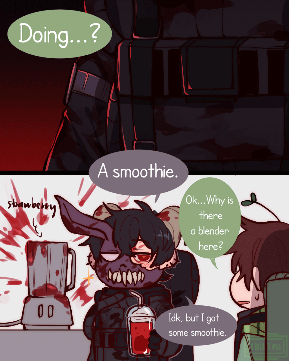 He's doing something :) 
