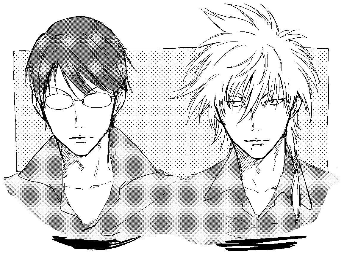 Twitter 上的 茶菓子 原稿 柳生比呂士と仁王雅治 正反対に見えるのにﾅｶﾖﾁ なのも驚いたけど素の顔がソックリなの衝撃だなってあらためて思ったから描いた T Co Rmmeplzrdg Twitter