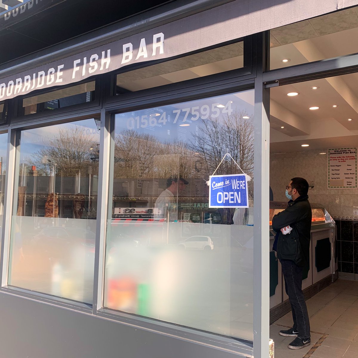 Now we’re in Dorridge and feeling the Christmas spirit here! Couldn’t help myself walking past Dorridge Fish Bar, it’s almost time for some lunch...  #SmallBizSatUK