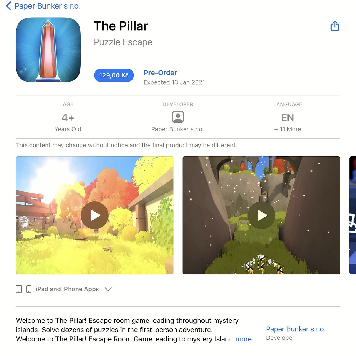 ThePillar3's tweet photo. We are going to the Appstore! 🙂
Thanks for your Pre-order 🙏
Release date 13.1.2020

#gamedev #screenshotsaturday #indiedev #indiegame https://t.co/DiTqRmtVJq