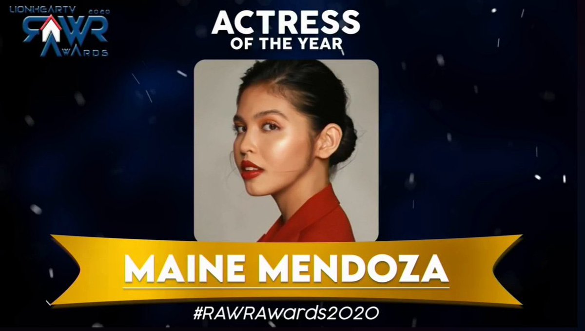 ִֶָ (@menggalurks) on Twitter photo Waaahhhhhhhhhh Maine Mendoza is #RAWRAwards2020 Actress of The Year for Isa Pa With Feelings!!!!! 👏🏻 Congratulations, <a href="/mainedcm/">Maine Mendoza</a> <a href="/Black_SheepPH/">Black Sheep</a>!!!! 😭💛
Isa Pa With Feelings on Netflix this Christmas Day <a href="/Netflix_PH/">Netflix Philippines</a>
#MaineMendoza #DADDYSGURLMissingTicket Waaahhhhhhhhhh Maine Mendoza is #RAWRAwards2020 Actress of The Year for Isa Pa With Feelings!!!!! 👏🏻 Congratulations, <a href="/mainedcm/">Maine Mendoza</a> <a href="/Black_SheepPH/">Black Sheep</a>!!!! 😭💛
Isa Pa With Feelings on Netflix this Christmas Day <a href="/Netflix_PH/">Netflix Philippines</a>
#MaineMendoza #DADDYSGURLMissingTicket