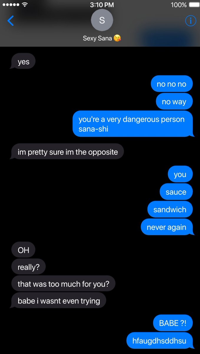 110. they never say no