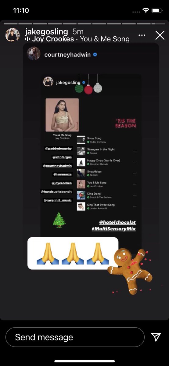 With live gigs off most of 2020 great to collaborate again with ⁦<a href="/JakeGosling/">Jake Gosling</a>⁩ for our 'new music  Christmas playlist' helping new acts get some airtime and revenue. Me &amp;Mrs Elf could be new classic! Follow ⁦<a href="/HotelChocolat/">Hotel Chocolat</a>⁩ on ⁦<a href="/Spotify/">Spotify</a>⁩