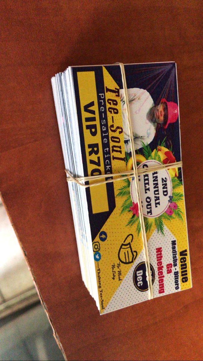 ThabangTeeSoul's tweet photo. Tickets are now available 🙌🙌🙌 https://t.co/YNG9xV72Le