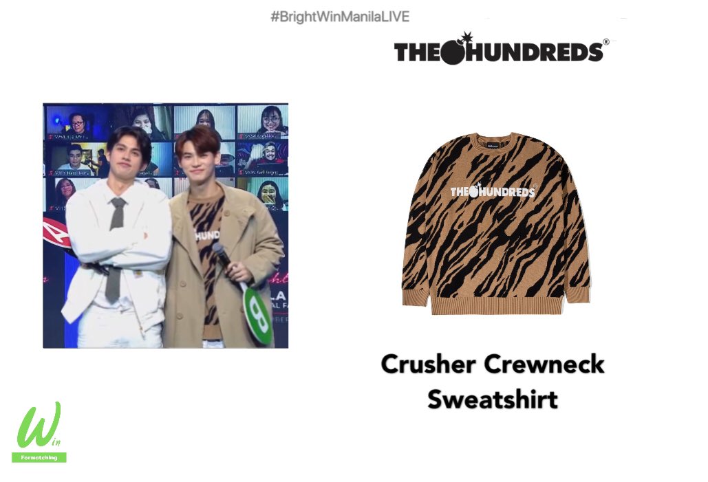 mtwformatching's tweet image. Win Metawin✨
👕 The Hundreds | Crusher Crewneck Sweatshirt 
💵 3,497 THB 
#Winmetawin #WinFormatching #BrightWinManilaLIVE