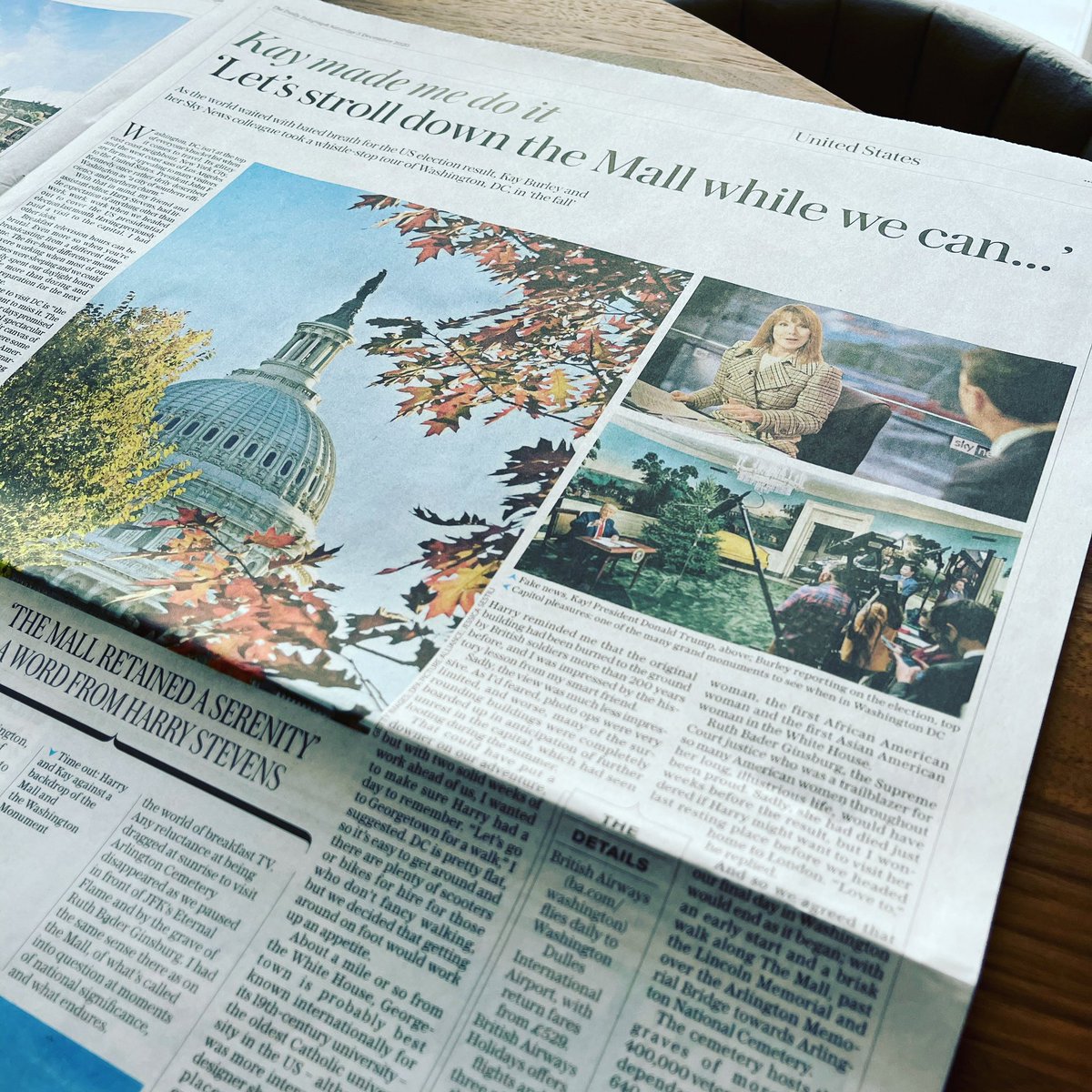 KayBurley's tweet photo. Check out my latest #KayMadeMeDoIt in today’s @TelegraphTravel. We went to #WashingtonDC. Have you been?
@IrvAtLarge @British_Airways https://t.co/iHhhsHk255