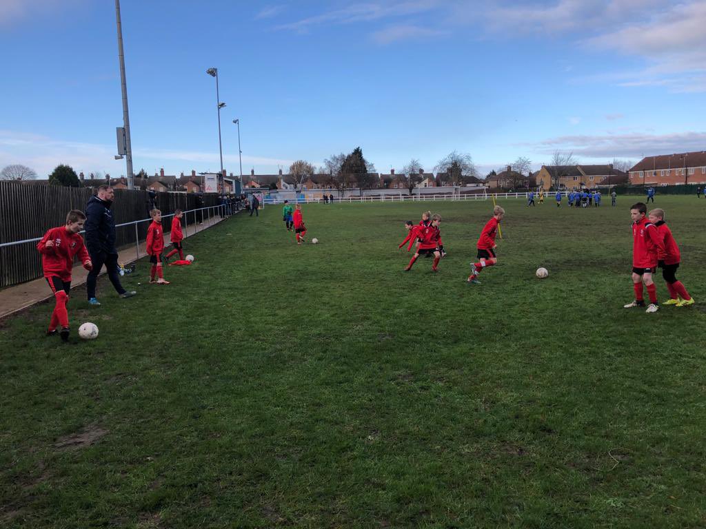 Our u11’s have arrived safe and well in Peterborough as Lead Coach Kirk  puts them through warm up