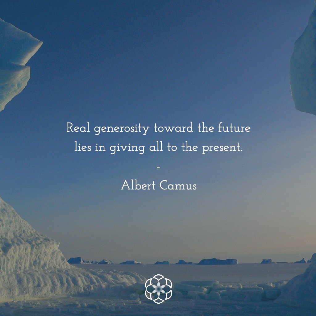 "Real generosity toward the future lies in giving all to the present." -Albert Camus

📷: Siggy Nowak

bit.ly/wordfortheday #WordForTheDay #Quote #GratefulLiving #Gratefulness #Gratitude