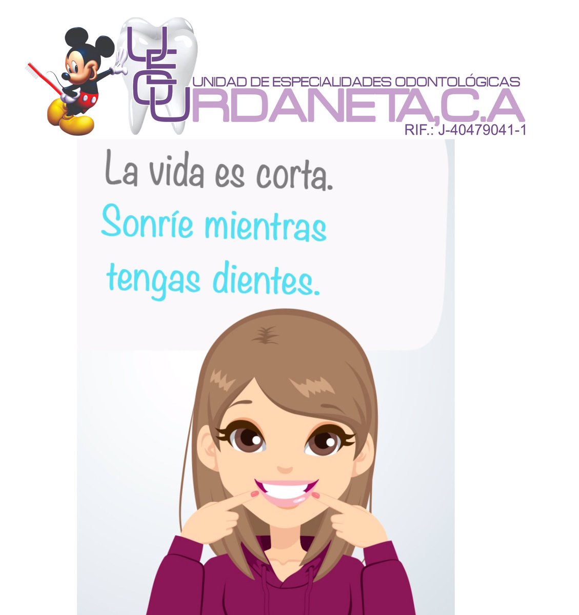 ueourdaneta's tweet photo. Recuerda pasamos consultas todos los días incluyendo, sábados y domingo con previa cita 04142785650 reserva la tuya 😉
#ueourdaneta #Odontología #dientes #maracay #servicio #saludbucal #muelas #caries #odontologo #consultorio #extracciones #implantes #estetica #ortodoncia https://t.co/aBEClBbYU7