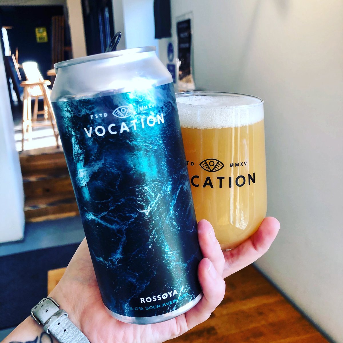 ROSSØYA 

Is refreshment in a glass 😍🤌 incredibly balanced 8% sour DIPA brewed with the finest Norwegian Kviek Yeast, available now for take out! 

Opening Hours: 
4-7 Friday 
12-5 Saturday &amp; Sunday